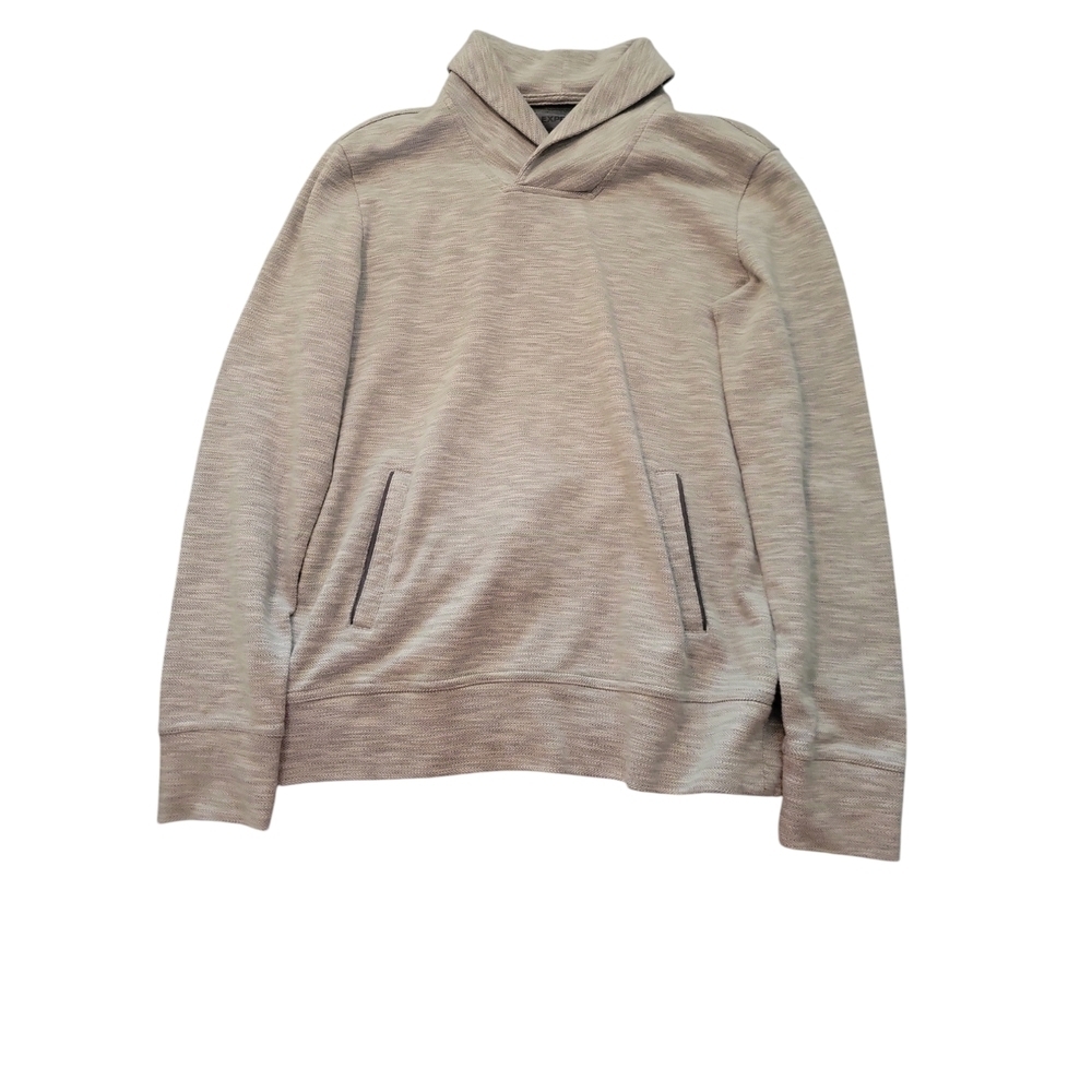 Express Men's Gray Loose Pullover Sweater with Front Pocket Size XS